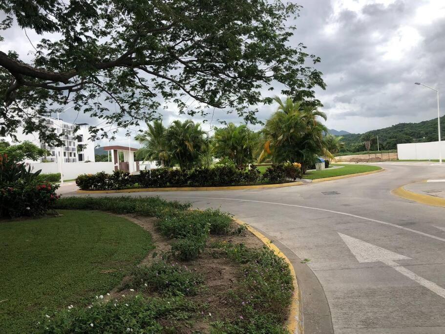 Casa Azul Las Ceibas Manzanillo depto frente a la alberca Exterior foto